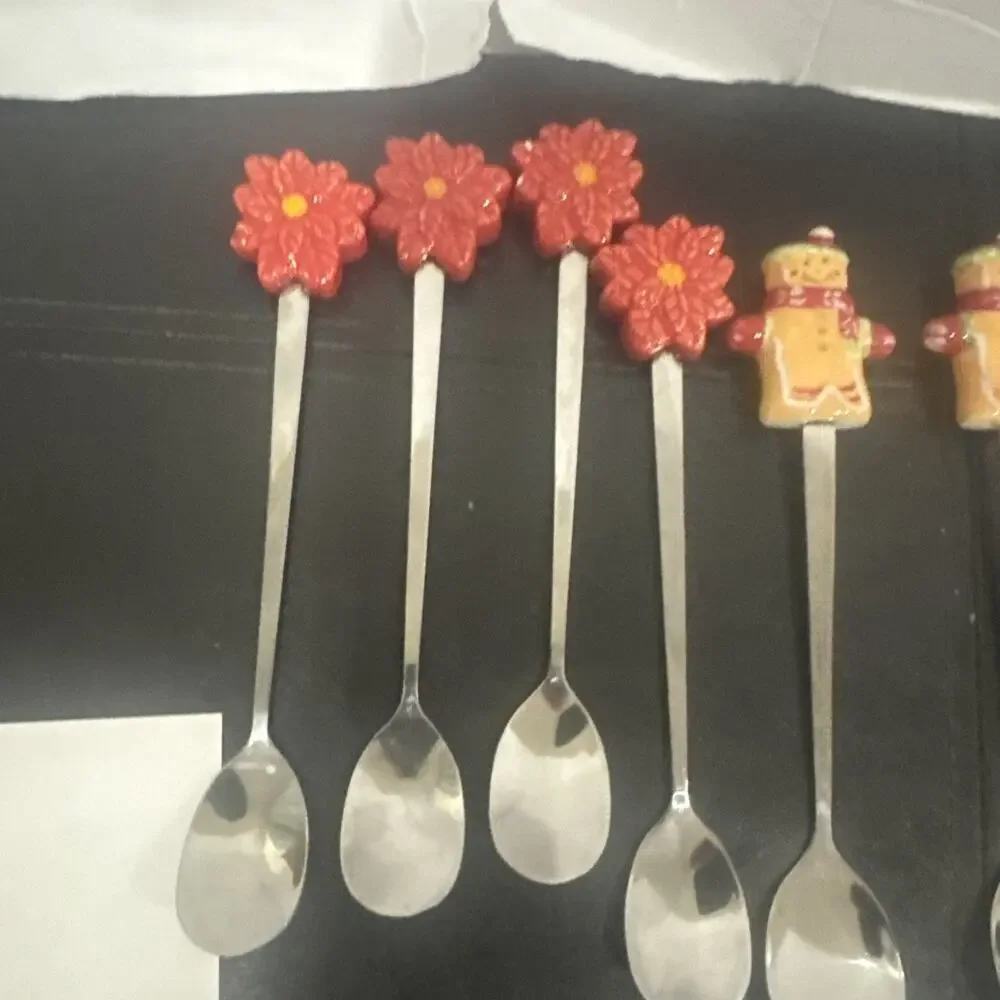 Temp-tations by Tara Presentable Ovenware Christmas Spoon Lot of 10